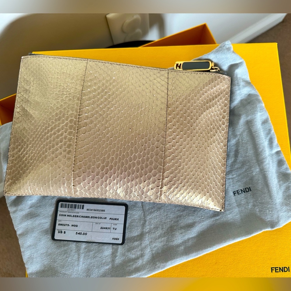 Dual Material Fendi Pouch